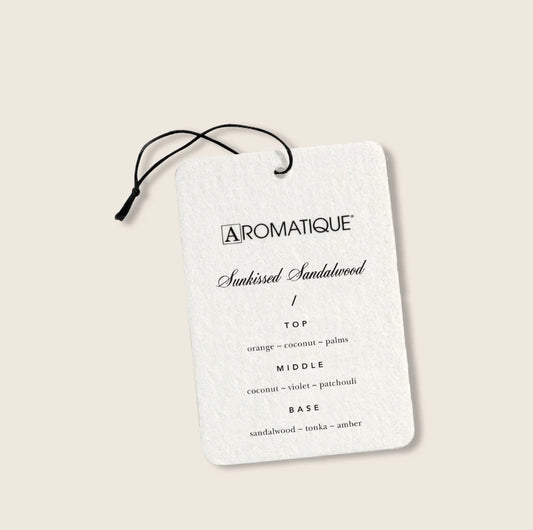 Aromatique Aroma Card- Sunkissed Sandalwood