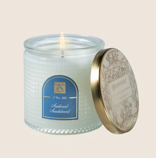 Aromatique Glass Candle-Sunkissed Sandalwood