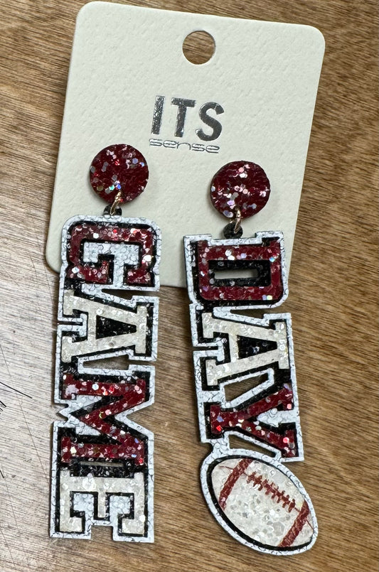 Glitter Gameday Earrings