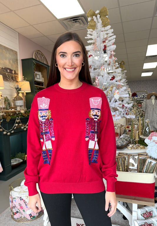 Red Nutcracker Sweater