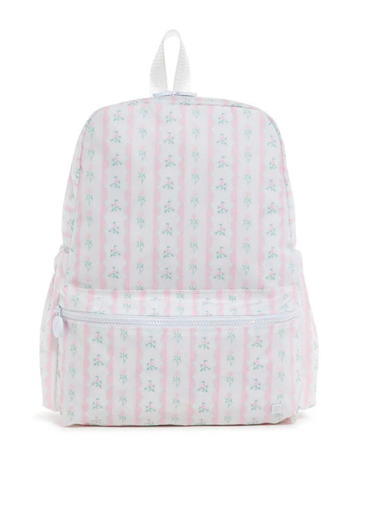 TRVL Backpack-Ribbon Floral (Pink)